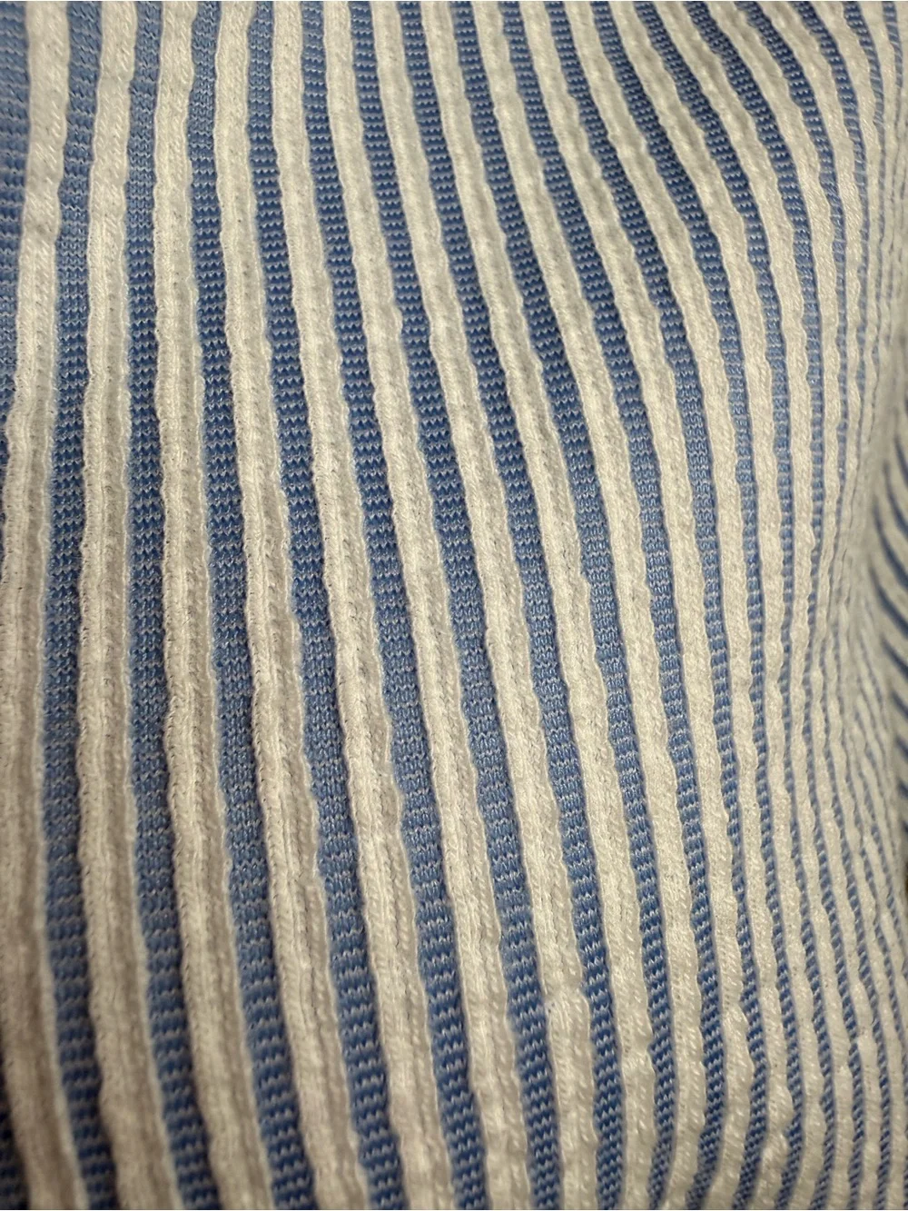 Michael Kors Light Blue Striped Wrap Blouse size 2X
